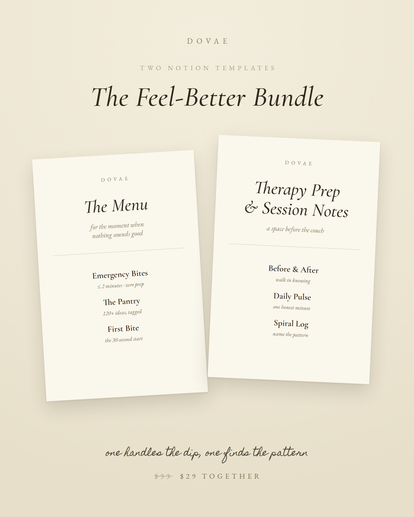 The Feel-Better Bundle — Dopamine Menu + Therapy Prep