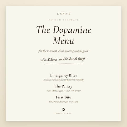 The Dopamine Menu — Notion Template