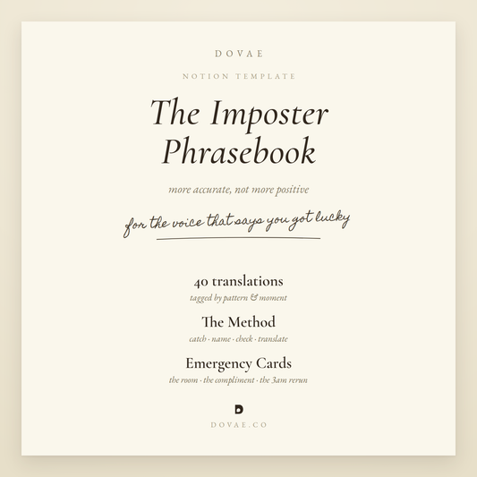 The Imposter Phrasebook — Notion Template