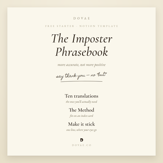 The Imposter Phrasebook Mini — Free Starter