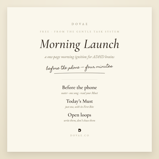 ADHD Morning Launch — Free